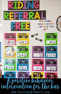 Teaching Eternity: Riding Referral Free - PBIS on the bus Pbis Incentives, Pbis Rewards, Positive Behavior Intervention, Behavior Incentives, Behavior Plan, Behavior Plans, Teacher Preparation, Behavior Rewards, Dean Of Students