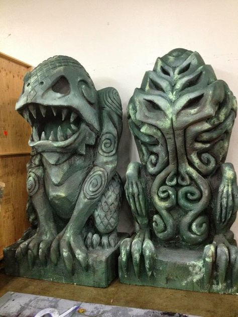 Dagon and Cthulhu Lovecraft Decor, Dagon Lovecraft, Cthulhu Decor, Cthulhu Mythos Art, Cthulhu Art Illustration, Achtung Cthulhu, Cthulu Monster, Cthulhu Statue, Elder Gods