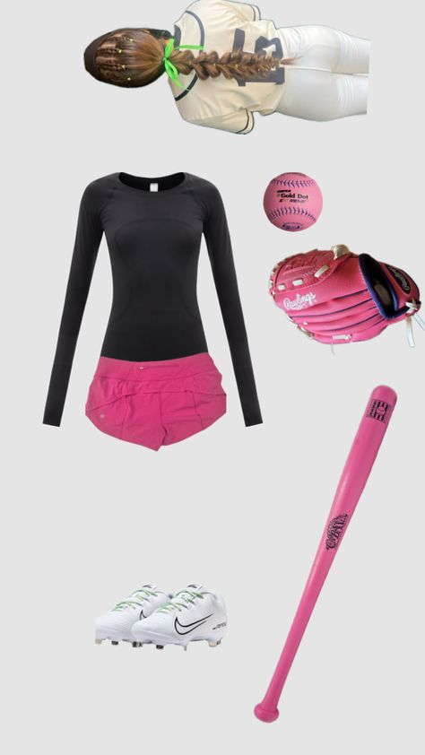 softball fit: @TonniSnow07 Pink Softball, Soft Ball, Softball, Outfit Ideas, Pink, Pins