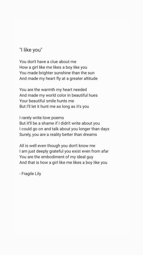 Poems For Him Feelings, Letter For Secret Crush, Letters To Give To Your Crush, Poems For Your Crush For Him, Poem For Her Feelings, Sonnets About Friendship, Describe Him Poems, Best Way To Confess To Your Crush, Love Poems To Your Crush