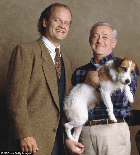 Famous roles: Grammer and Mahoney starred as Frasier and Marty Crane starred on the hit NBC series from 1993 to 2004 Frasier Cast, Frasier Show, Ms Doubtfire, Crane Photo, Daphne Moon, John Mahoney, Frasier Crane, Kelsey Grammer, Smelly Cat