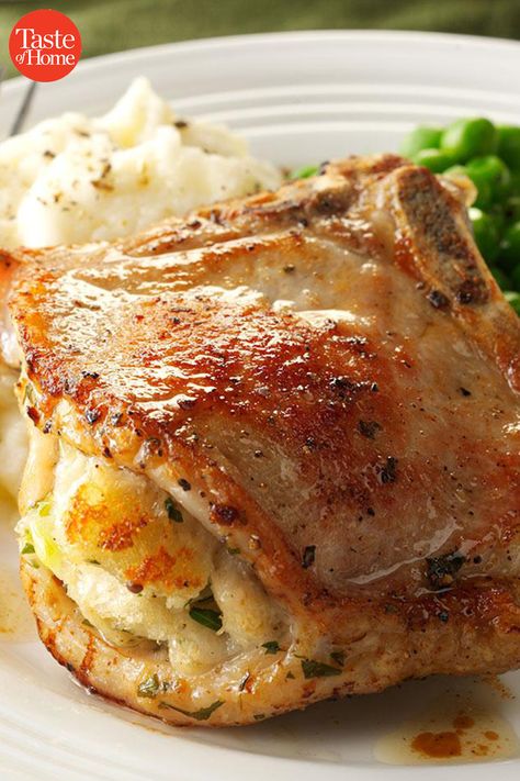 Pork Chop And Stuffing Recipes, Stuffed Pork Chops, Stuffed Pork, Chops Recipe, Grandmas Recipes, Stuffing Recipes, Pork Chop, Retro Recipes, Pork Chop Recipes