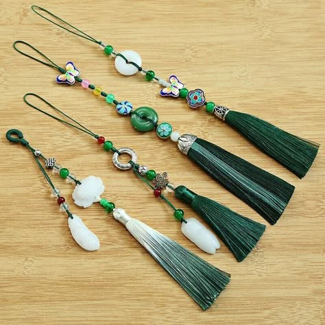 Chinese Hanfu Tassel Pendant Cheongsam Fringe Hanging Ornament Decor Gift Vintage Classical Jewelry This item is for one Tassel Pendant. Material: polyester Color: green Package include: 1*pendant Size: length about 11.0 in/28 cm, 7.5 in/19 cm, 8.7 in/22 cm, 22.4 in/57 cm, 9.4 in/24 cm, 9.1 in/23 cm, 9.8 in/25 cm, 15.0 in/38 cm, 11.0 in/28 cm, 16cm/6.3in, 8.3 in/21 cm, 11.4 in/29 cm, 8.3 in/21 cm, 7.5 in/19 cm, 9.4 in/24 cm, 9.1 in/23 cm, 9.1 in/23 cm, 13.8 in/35 cm, 11.4 in/29 cm SKU: 944-B061 Chinese Hanfu Tassel Pendant Cheongsam Fringe Hanging Ornament Decor Gift Vintage Classical Jewelry This item is for one Tassel Pendant. Material: polyester Color: green Package include: 1*pendant Size: length about 11.0 in/28 cm, 7.5 in/19 cm, 8.7 in/22 cm, 22.4 in/57 cm, 9.4 in/24 cm, 9.1 in/23 cm Chinese New Year Jewelry, Chinese Jewelry Traditional, Classical Jewelry, Chinese Tassel, Korean Decoration, Jade Jewelry Design, Chinese Decorations, Chinese Pendant, Tassels Tutorials