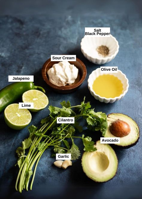 This magical Creamy Avocado Cilantro Sauce is finger-licking delicious. It takes just 5 minutes to make in a blender and is perfect on tacos, burgers, salads, or just as a side with chips and vegetables | Avocado Cilantro Crema | Best Dip ever | avocado sour cream dip | jalapeno crema | Avocado dressing | Avocado Aoli | pipingpotcurry.com Avocado Cream Sauce For Tacos, Avocado Cilantro Lime Crema, Avocado Sauce Recipes, Spicy Cilantro Sauce, Creamy Cilantro Sauce, Avocado Crema Sauce, Avocado Crema With Greek Yogurt, Cilantro Avocado Dressing, Avocado Sour Cream Dip