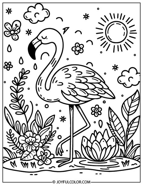 32 FREE Printable Flamingo Coloring Pages - Download & Enjoy! sanriocoloring #beecoloringpage #halloweencoloringpage. Printable Flamingo, Flamingo Coloring Page, Flamingo Color, Bee Coloring Pages, Valentine Coloring Pages, Summer Coloring Pages, Coloring Pages Free Printable, Bird Coloring Pages, Printable Adult Coloring Pages