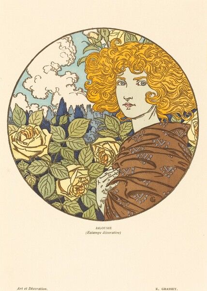 Eugene Grasset, Design Art Nouveau, Art Nouveau Poster, Hur Man Målar, Art Nouveau Design, National Gallery Of Art, National Gallery, Woven Paper, Print Artist