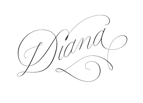 Diana calligraphy Diana Tattoo, Tattoo Name, Handwriting, Calligraphy, Writing