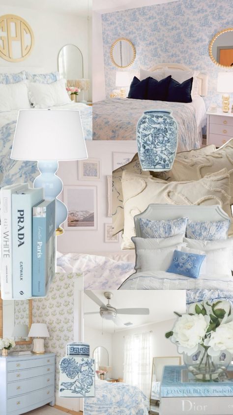 Blue Coquette Bedroom, Blue Coquette Room, Light Blue Coquette, Bedroom Coquette, Light Blue Rooms, Coquette Bedroom, Blue Coquette, Dorm Room Styles, Room Inspired