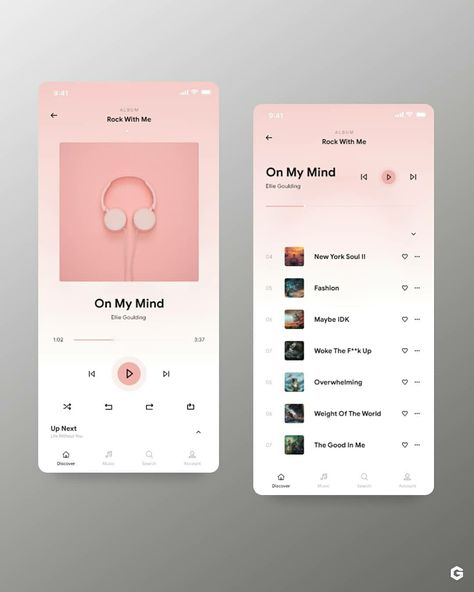 Music App Ui Design, Dance App, Ux Tips, Music App Design, Music Player Design, Ios App Design, App Ideas, App Interface Design, Gui Design