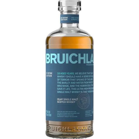 Bruichladdich 18 Year Old Islay Single Malt Scotch 750ml #liquor #whisky #whiskey #wine #bourbon #tequila Isle Of Islay, Single Malt Whiskey, Japanese Whisky, Chenin Blanc, Single Malt Whisky, Human Soul, Malt Whisky, Stone Fruit, Bourbon Whiskey