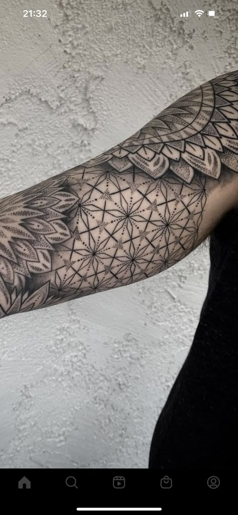 Small Tattoo Filler Ideas For Women, Elbow Fine Line Tattoo, Filler Tattoo Pattern, Womens Geometric Sleeve Tattoo, Mandala Tattoo Upper Arm, Tattoo Filling Ideas, Mandala Tattoo Gap Filler, Feminine Filler Tattoo Ideas, Leg Sleeve Filler Ideas Women