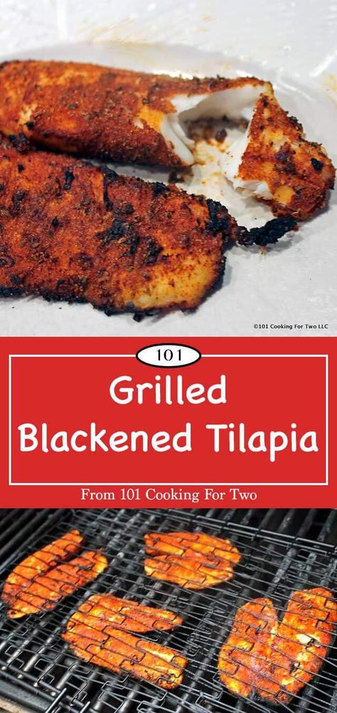 Let's get some variety into our grill season. Healthy eating has never been so good or easy as this wonderfully spicy grilled blackened tilapia. Fire up the grill now. via @drdan101cft Lemon Butter Tilapia, Grilling Fish, Blackened Tilapia, Grilled Tilapia, Fish Meal, Grilled Fish Recipes, Tilapia Recipes, Fish Dinner, Appetizer Bites