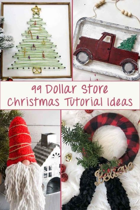 Here are 39 amazing ideas for crafts and decor you can make for Christmas, using items from dollar stores. These ingenious tutorials will show you how to create the best ambience, on a budget. #artsyprettyplants #dollartree #budgetcrafts #easycrafts #holidaycrafts Diy Dollar Tree Christmas Crafts, Diy Christmas Crafts To Sell, Dollar Tree Christmas Crafts, Diy Dollar Tree Christmas, Holiday Decor Diy, Gifts On A Budget, Christmas Crafts Decor, Christmas Crafts To Sell, Holiday Hostess Gifts