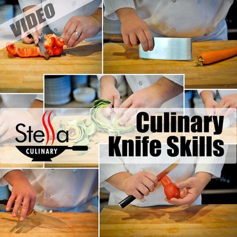 Knife Skills Tutorials, Cooking Curriculum, Culinary Knowledge, Cooking Reference, Safety Videos, Culinary Basics, Kitchen Knowledge, Kitchen Hacks Food, Culinary Tips