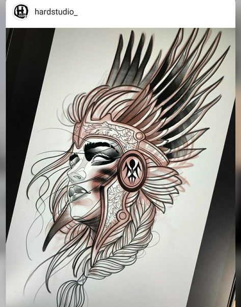 Sketches Of Tattoos, Viking Sleeve, Viking Tattoo Ideas, Viking Drawings, Viking Shield Maiden, Dark Crowns, Designs For Tattoos, Shield Tattoo, Arte Viking