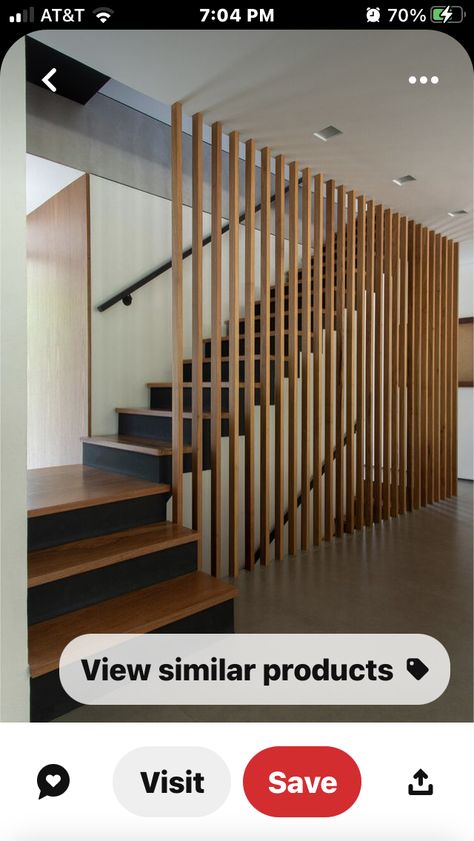 House Stairs Ideas Modern, Timber Slats Staircase, Modern Stairwell, Stairwell Design, Staircase Interior Design, Stairs Design Interior, Staircase Remodel, Stairway Design, Stairs Design Modern