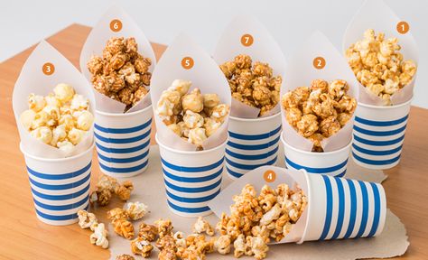 popcorn packaging cute! Popcorn Packaging Ideas, Packaging Lunch Box, Corn Packaging, Two Year Old Party, Corn Ideas, Food Merchandising, Festival Ticket, Buttery Popcorn, Castle Birthday Cakes