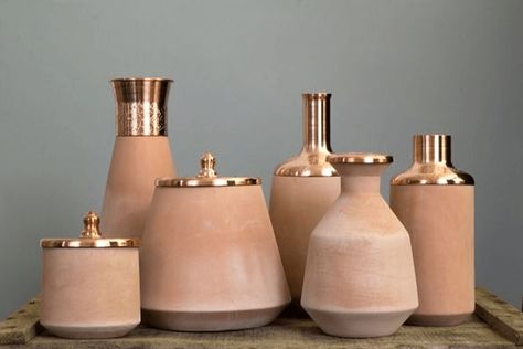 Copper Vessel, Deco Rose, Vase Design, Ceramic Pottery, Ceramic Art, Bottles Decoration, Sake, Home Accessories, Interior Decorating