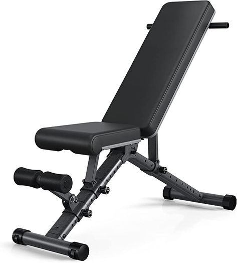 Amazon.com : BARWING 10-7-4-3 Weight Bench Adjustable Exercise | 800 LB Heavy Incline Decline Bench Press for Home Gym More Stable and Posture Adjustments | 5 Min Easy Assembly Foldable Training Lifting Bench | Dragon Flag Handle for Abdominal Arm Workout : Sports & Outdoors Incline Decline Bench, Iron Gym, Workout Bench, Bench Workout, Adjustable Weight Bench, Weight Bench, Body Training, Adjustable Weights, Strength Training Equipment