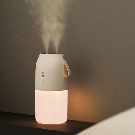 Portable Humidifier, Keyboard Typing, Cool Mist Humidifier, Humidifiers, Air Humidifier, Aroma Diffuser, Nozzles, Number 2, Led Night Light