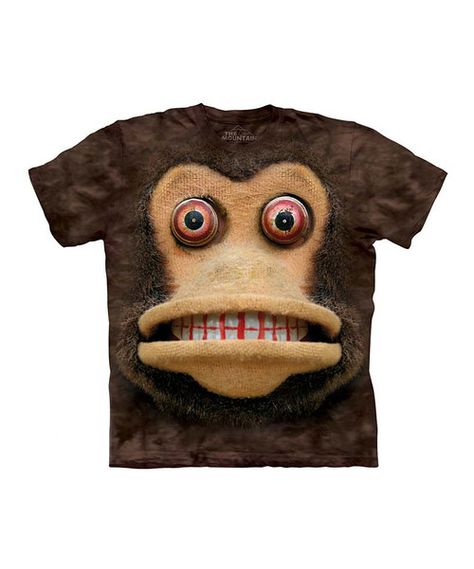 Look at this Brown Cymbal Monkey Tee - Toddler Clapping Monkey, Cymbal Monkey, Monkey With Cymbals, Monkey T Shirt, Mountain Tshirt, Big Face, Cymbals, Ink Color, Water Based Ink