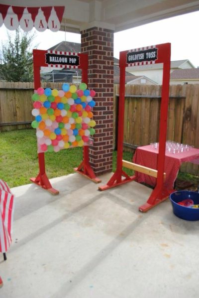 Circus | Search Results | mommaoftwoshowsyou Carnival Fishing Game, Carnival Diy, Backyard Carnival, Carnival Tent, Booth Diy, Circus Birthday Party Theme, Carnival Birthday Party Theme, Fall Carnival, Diy Carnival