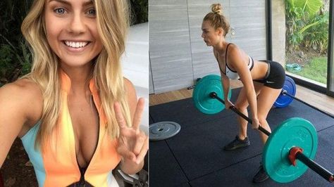 Elyse Knowles diet: What the model eats in a day Tone Inner Thighs, Elyse Knowles, Inner Thigh, Wellness Fitness, Weight Plates, Nutrition Tips, Workout Challenge, Healthy Lifestyle, Fitness Motivation