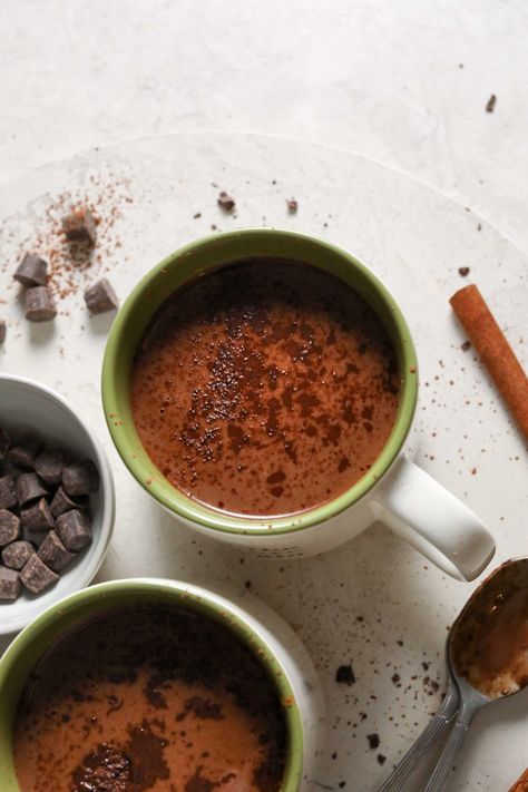 Vegan Mexican Hot Chocolate - Flora & Vino Vegan Mexican Hot Chocolate, Mexican Hot Chocolate Cookies, Vegan Hot Chocolate, Mexican Chocolate, Mexican Hot Chocolate, Vegan Mexican, Raw Chocolate, Raw Cacao, Flavored Drinks