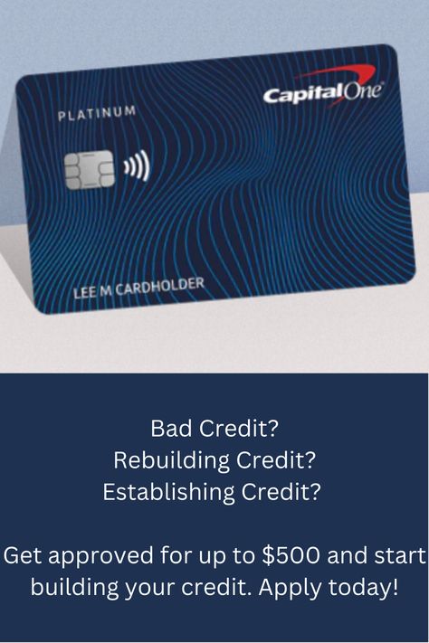 Capital One Credit Card, Platinum Card, Rebuilding Credit, Refer A Friend, Platinum Credit Card, Capital One, Referral Program, Start Today, All About Eyes