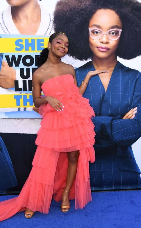 Marsai Martin Red Carpet, Marsai Martin Outfit, Marsai Martin, Young Celebrities, Glam Outfit, Famous Girls, On The Red Carpet, Red Carpet Dresses, Celebrity Look