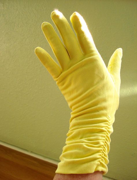 Yellow Gloves Aesthetic, Aesthetic Gloves, 1950s Gloves, Lemon Chiffon Pie, Glamour Gloves, Beautiful Gloves, Chiffon Pie, Gloves Aesthetic, Darkest Minds