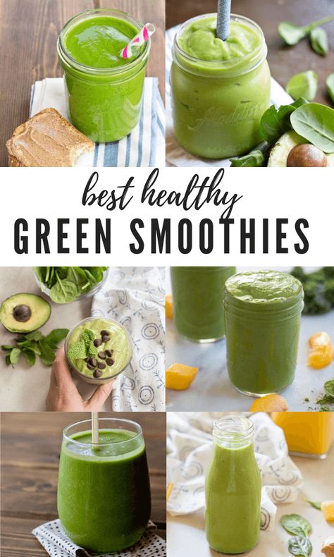 Best Green Smoothie Recipes, Green Smoothie Benefits, Green Breakfast Smoothie, Best Green Smoothie, Healthy Green Smoothies, Smoothie Detox, Green Things, Pineapple Smoothie, Avocado Smoothie