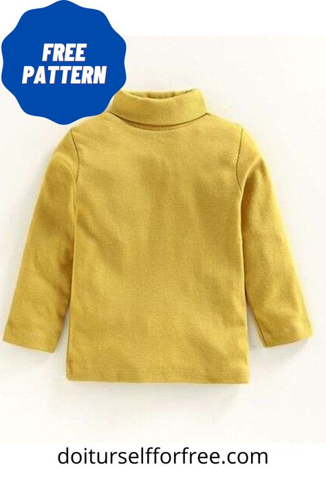 Boys Sewing Patterns Free, Boys Clothes Patterns, Toddler Sewing Patterns, Boys Sewing Patterns, Girls Turtleneck, Sewing Patterns Free Women, Home Ware, Toddler Patterns, Tunic Sewing Patterns