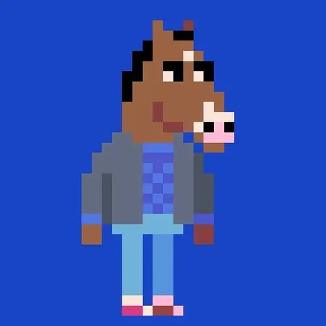 Bojack Horseman Perler Beads, Internet Art, Animation Character, Bojack Horseman, In Memes, Old Anime, Show Horses, Hama Beads, Animation Series