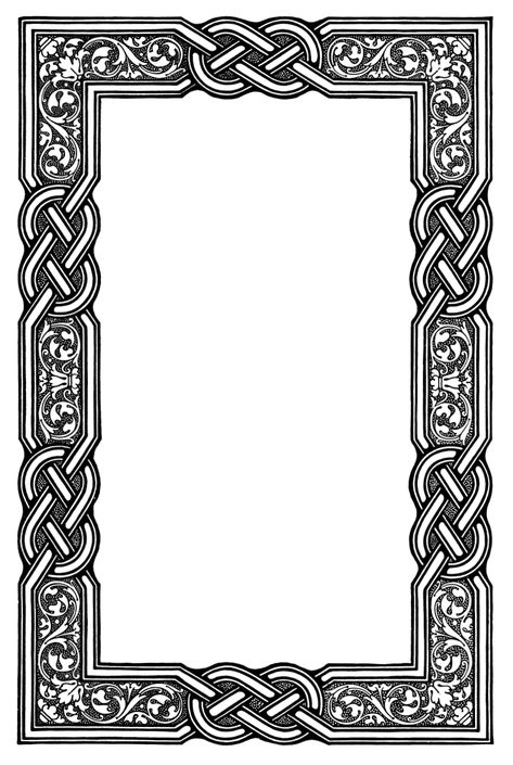 Celtic Border, Printable Frames, Writing Papers, Leather Ideas, Celtic Patterns, 카드 디자인, Celtic Knotwork, Celtic Knots, Celtic Symbols