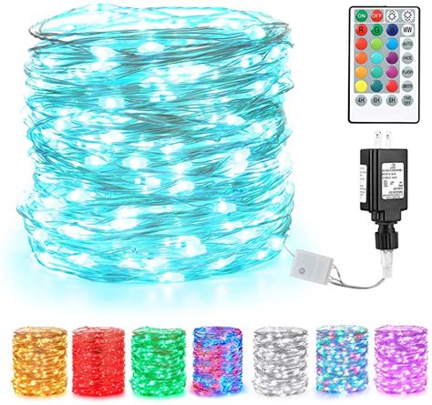 Amazon.com: BrizLabs Fairy String Lights, 66ft 200 LED Color Changing Fairy Lights with Remote, Muti-Color Purple Halloween Plug in Twinkle Lights, RGB Light String for Bedroom Indoor Halloween Christmas Decor : Home & Kitchen Fairy Lights Color Changing, Color Changing Fairy Lights, Plants Stairs, Coloured Fairy Lights, Wheel Furniture, Starry String Lights, Battery Operated String Lights, Christmas Fairy Lights, Starry Lights