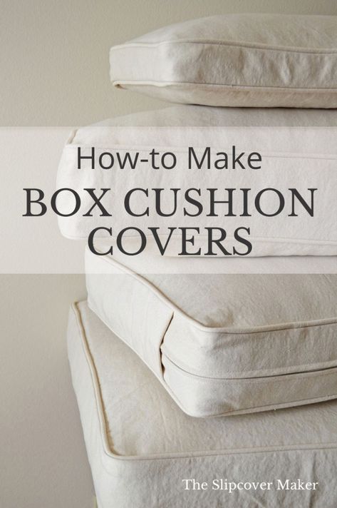 DIY Box Cushion Cover Resources Make Box, Diy Sy, Furniture Repurpose, Reupholster Furniture, Desain Editorial, Upholstery Diy, Heritage House, Beginner Sewing Projects Easy, Scrap Fabric