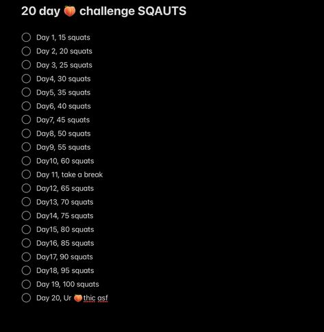 20 Day Challenge Workouts, 25 Day Squat Challenge, 30 Day Summer Body Challenge, Squat Challenge 20 Day, 100 Day Squat Challenge, 20 Day Squat Challenge, 10 Day Squat Challenge, 20 Squats A Day, Daily Squats