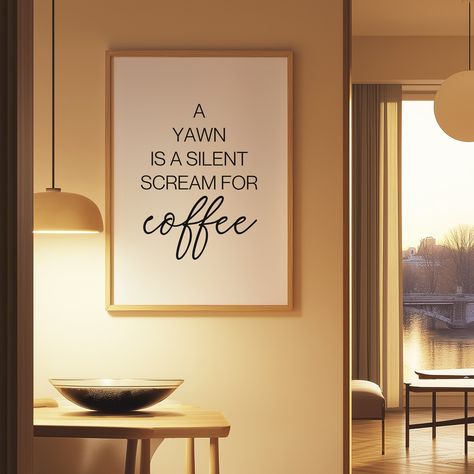 When you’re looking for something different… < @thelittleprintshopx Shop our Etsy 👉 https://thelittleprintshopx.etsy.com Shop our Website 👉 www.thelittleprintshop.net #homedecor #wallart #prints #homeaccount #homeaccessories #homeaccents #cornersofmyhome #rockmyhomestyle Wall Art Coffee Shop, Prints With Quotes, Art Coffee Shop, Wall Art Coffee, Picture Hook, Funny Wall Art, Coffee Poster, Art Typography, Coffee Decor