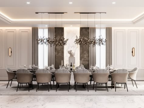 Dining Room Design Modern Luxury, Luxury Dining Room Decor, Trendy Dining Room, Dining Room Design Luxury, Room Design Luxury, Dining Room Design Modern, Interior Design Dining Room, Dining Room Interiors, Luxury Dining Room