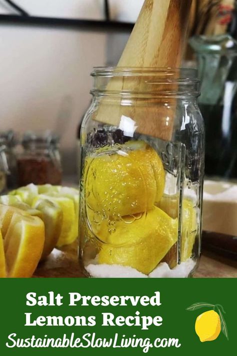 This simple recipe takes fresh lemons and turns them into a burst of umami flavor that you can use many different ways in the kitchen. Preserved Lemons Recipes, Fermenting Weights, Pickling Salt, Preserved Lemons, Fruit Preserves, Organic Fruit, Wild Food, Lemon Recipes, Canning Recipes