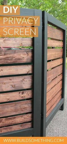 Modern Privacy Screen, Diy Patio Ideas, Diy Privacy Fence, Diy Privacy Screen, Deck Privacy, Patio Privacy, Backyard Privacy, Privacy Fences, Privacy Walls