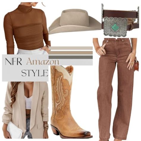 Cowgirl Boots Jeans, Denim Winter Outfit, Nfr Style, Fashion Cowgirl, Cowgirl Style Outfits, Cowgirl Fashion, Boots Jeans, Rodeo Cowgirl, Western Outfit