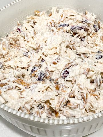 Honey Almond Chicken Salad – Maison de Mings Chicken Almond Salad, Million Dollar Chicken Salad, Hot Honey Chicken Salad, Chicken Salad Recipe With Almonds, Almond Chicken Salad, Ranch Dressing Packet, Chicken Salad With Pineapple, Almond Chicken, Healthy Chicken Salad