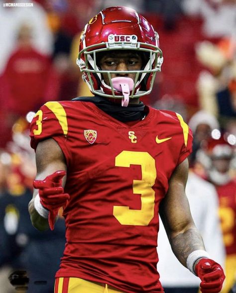 Wide Receiver Drip, Jordan Addison, Football Pfp, Football Swag, John Bosco, Collage Football, Usc Trojans Football, Trojans Football, Football Poses