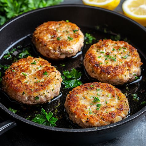 These crispy tuna patties are an easy, delicious way to make the most of pantry staples. Featuring flaky tuna, fresh herbs, and a hint of lemon, they’re perfect for a quick lunch or light dinner. Serve with a crisp salad or in a sandwich for a satisfying meal. Crispy Tuna, Tuna Patties Easy, Tuna Patties Recipes, How To Make Tuna, Fish Patties, Crisp Salad, Tuna Patties, Herb Recipes, Fish Recipes Healthy