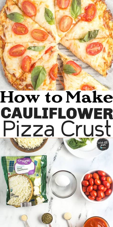 How to make cauliflower pizza crust with riced cauliflower. keto pizza crust too! Easy, DIY, healthy Califlower Pizza, Easy Cauliflower Pizza Crust, Pizza Crust Recipe Easy, Cauliflower Keto, Cauliflower Pizza Recipe, Keto Pizza Crust, Easy Pizza Crust, Cauliflower Pizza Crust Recipe, Frozen Cauliflower