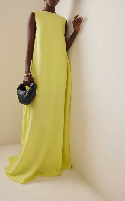 50 Best Statement Dresses Right Now - Kelly Golightly Yellow Cotton Dress, Yellow Dress Outfit, Daytime Dress, Statement Dresses, Charity Ball, Church Dress, Elevated Basics, Statement Dress, Daytime Dresses