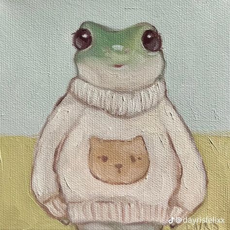 Frog Watercolor, Core Pfp, Art Residency, The Magic Faraway Tree, Painting Instagram, Dark Green Aesthetic, Drawing Wallpaper, Cottage Core Aesthetic, Cute Paintings