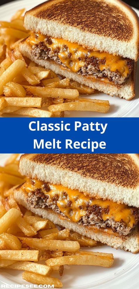 Discover a timeless dish that everyone loves! This Classic Patty Melt Recipe offers a savory combination of ground beef and gooey cheese, making it a fantastic option for family-friendly meals or weekend brunches. Patty Melt Recipe, Dinner Choices, Lean Chicken, Melt Recipe, Patty Melt, Chicken Patties, Cheese Making, Sausage Patty, Savory Chicken